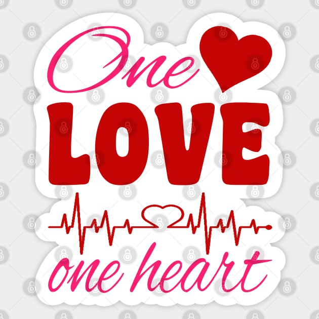 One Love One Heart Sticker by hamada_pop